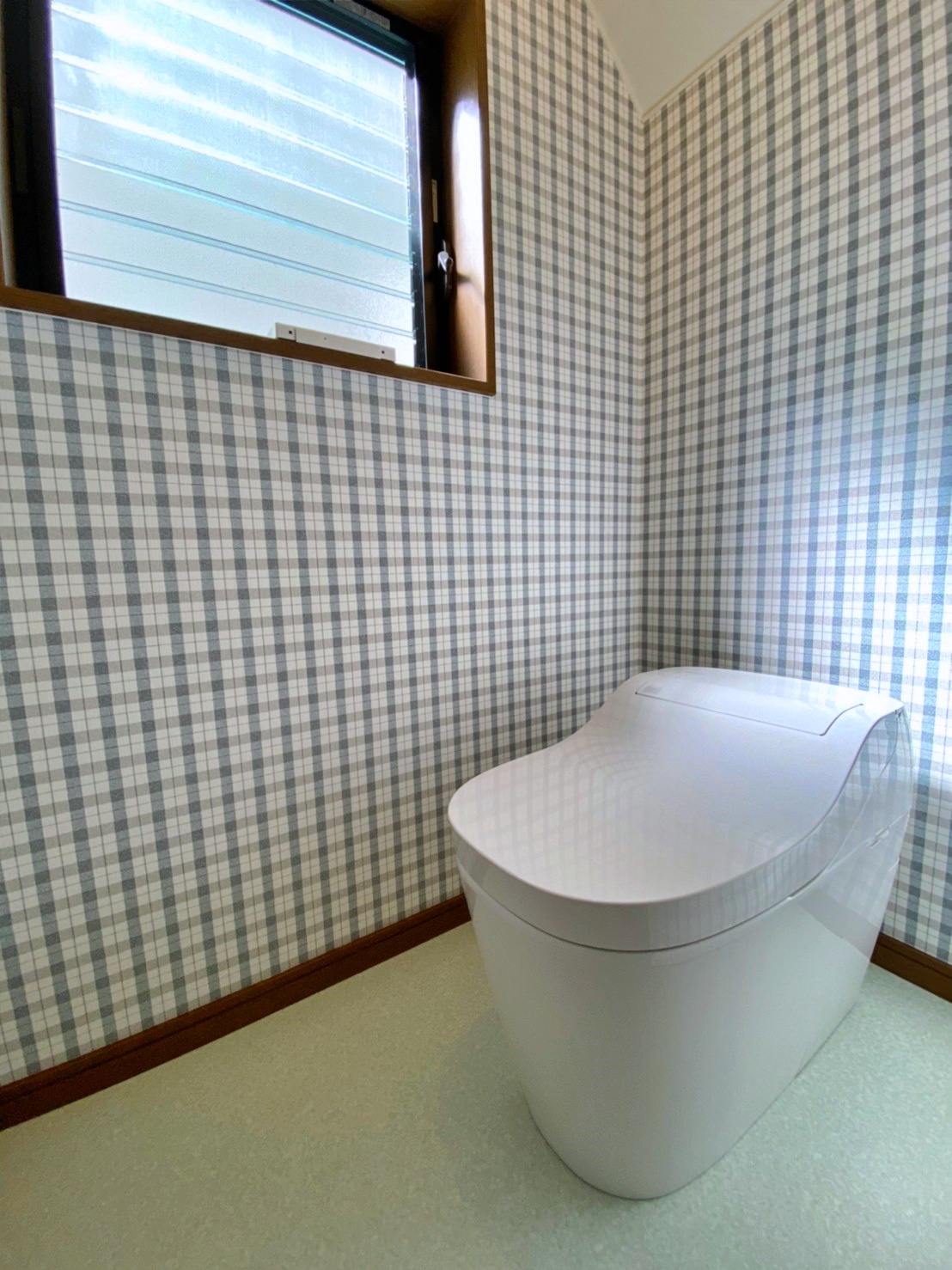 可愛い雰囲気のトイレ空間になりました。