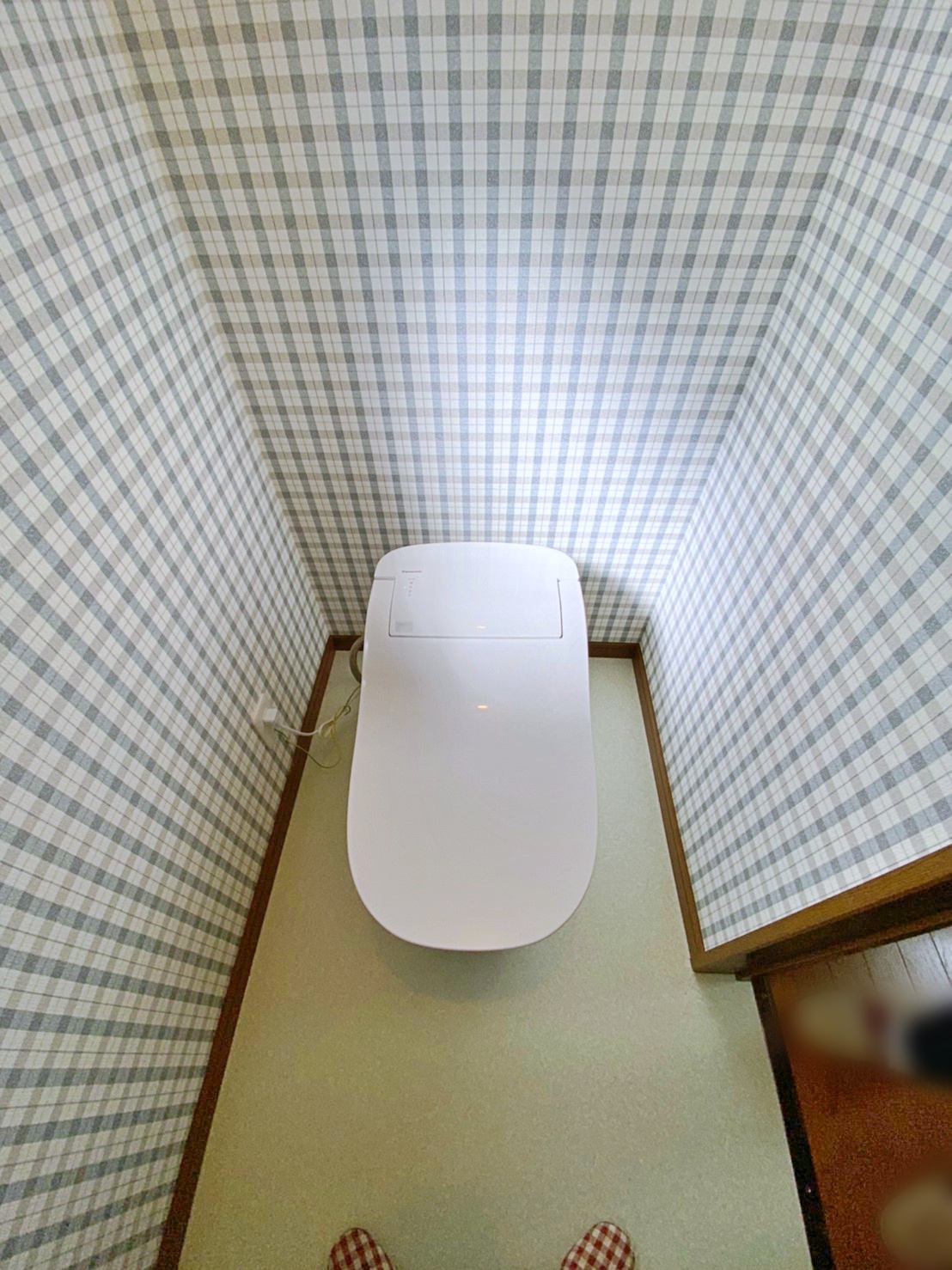 可愛い雰囲気のトイレ空間になりました。