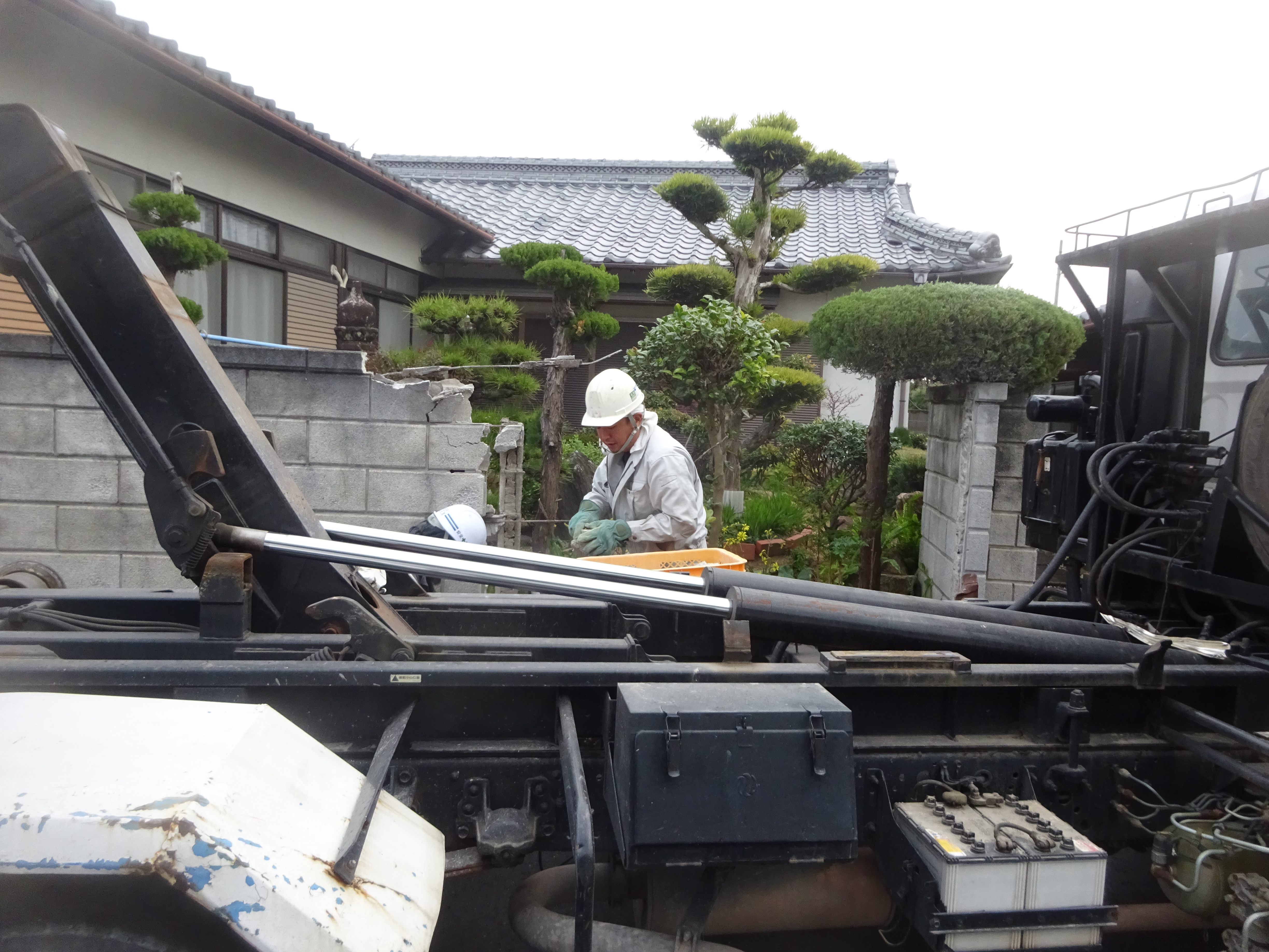 ブロック塀の変更