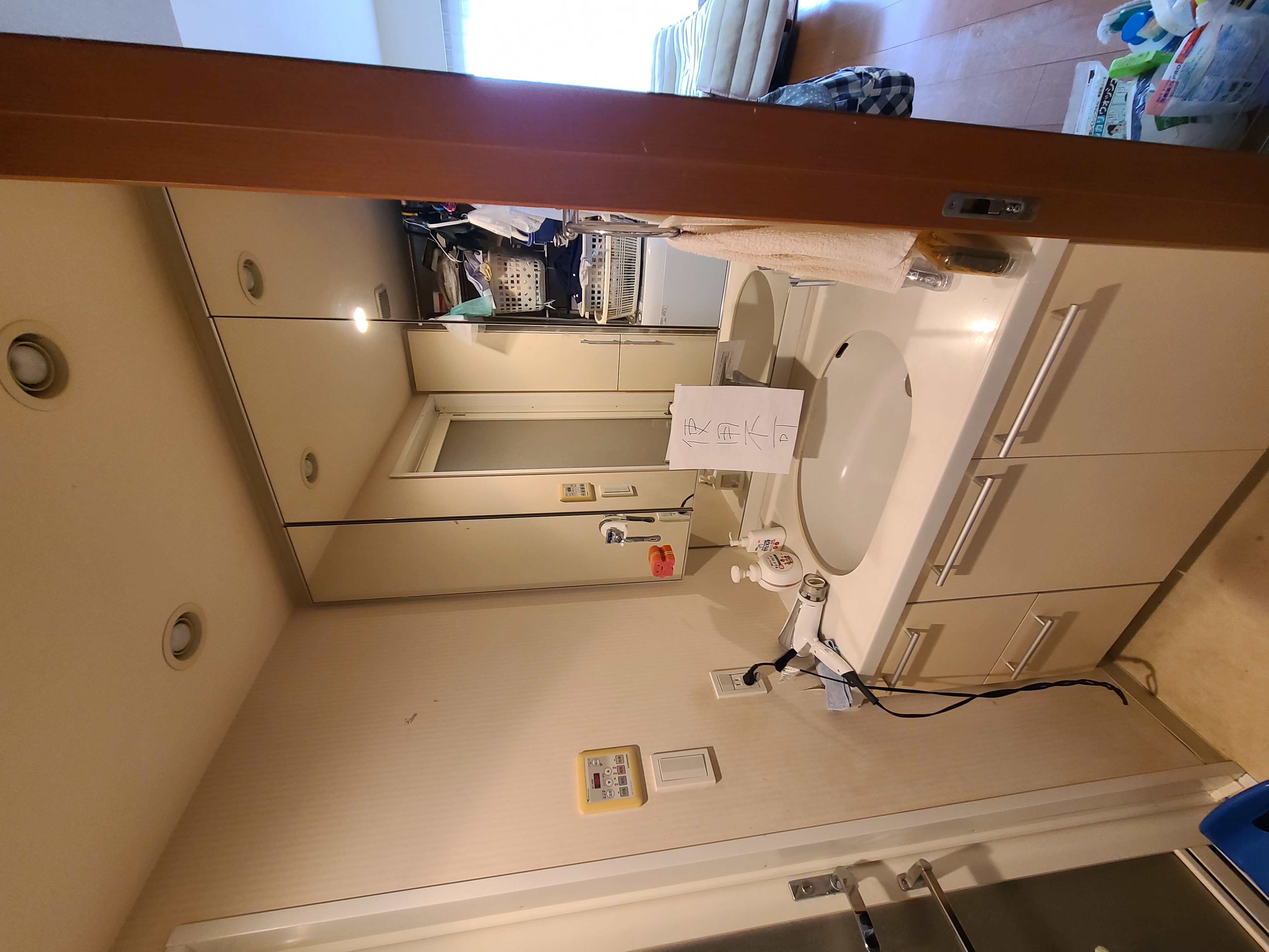 使いやすい洗面台に。