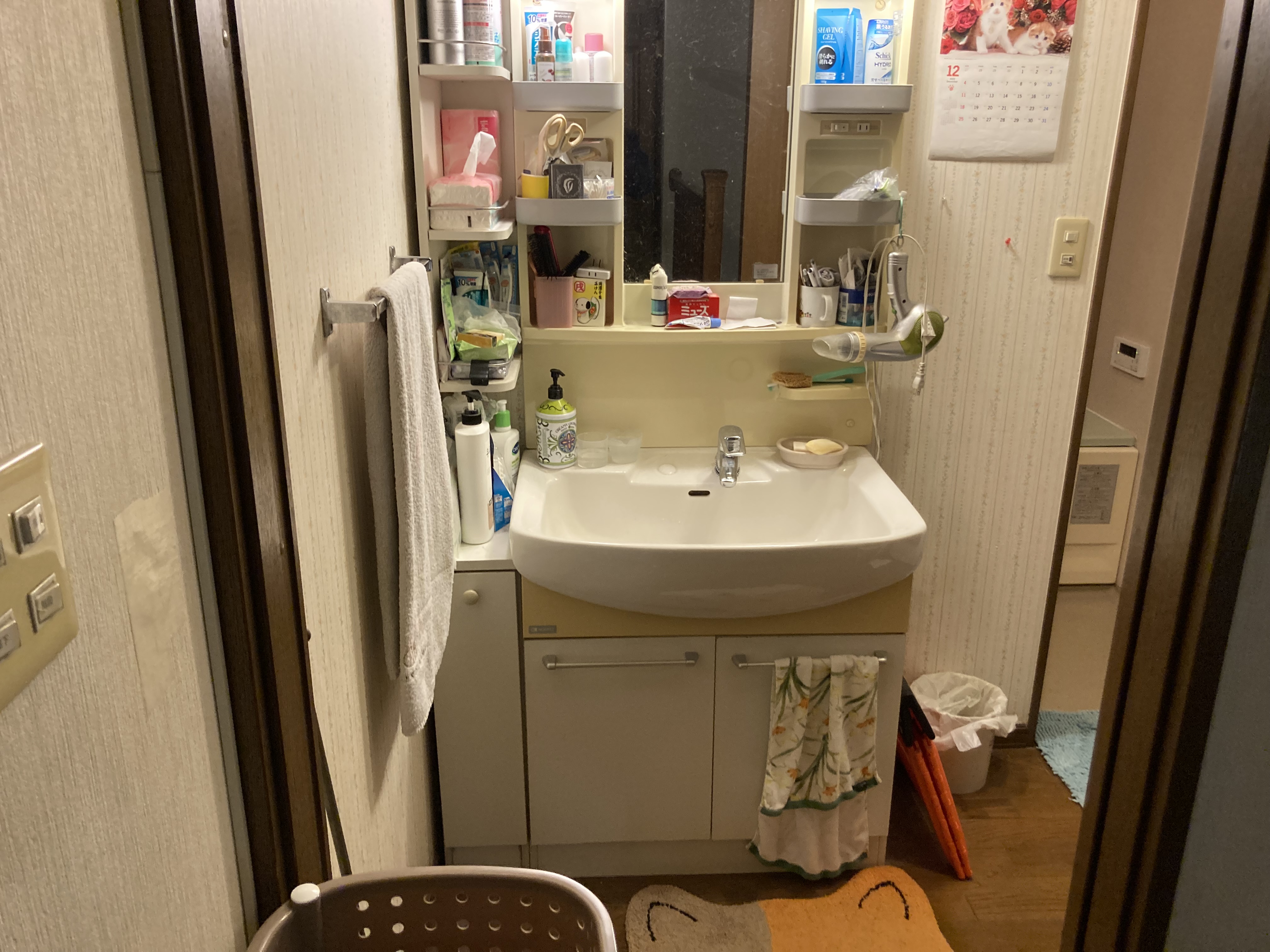 使い勝手の良い洗面化粧台
