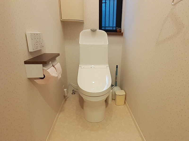 1日工事で新トイレへ