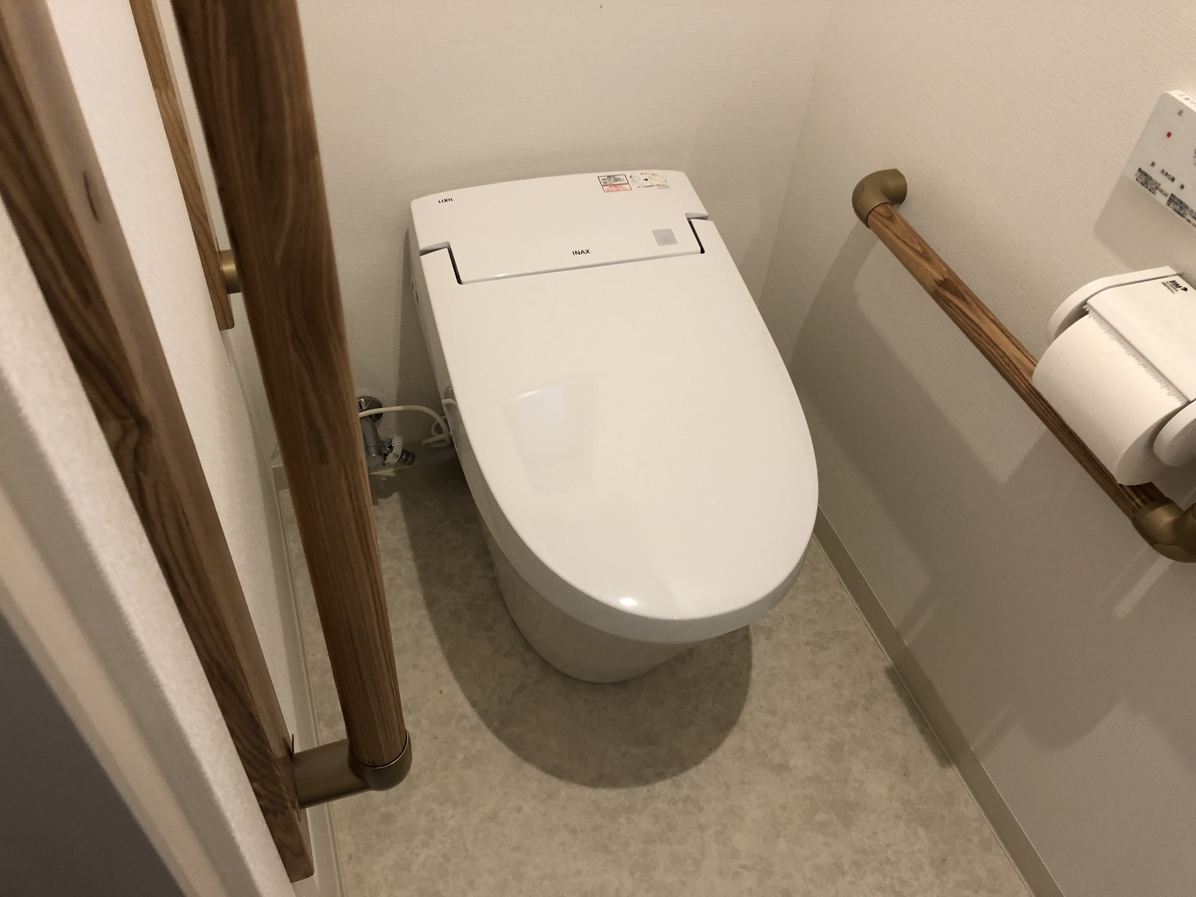 部屋からの動線を考えたバリアフリーのトイレ