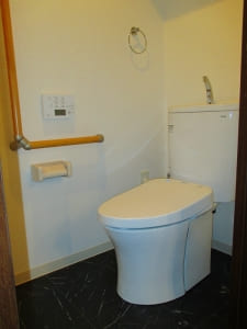 おテ入れしやすい節水タイプのトイレに変更