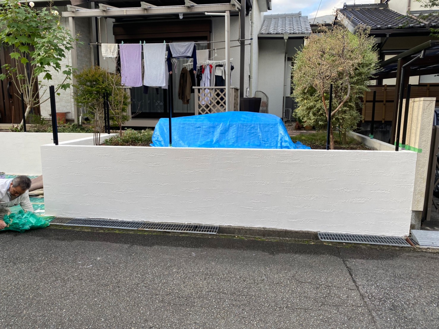明るく日当たりの良い庭になりました！