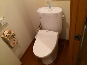 水漏れが発生していたトイレを交換