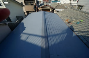 雨漏りが発生していた屋根をふき替え
