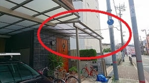 テラスと窓庇を取り付け