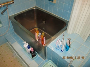 水漏れしていたタイル目地の浴室をシステムバスに変更