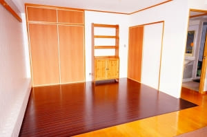 和室を洋室にリフォームでLDKと一体化