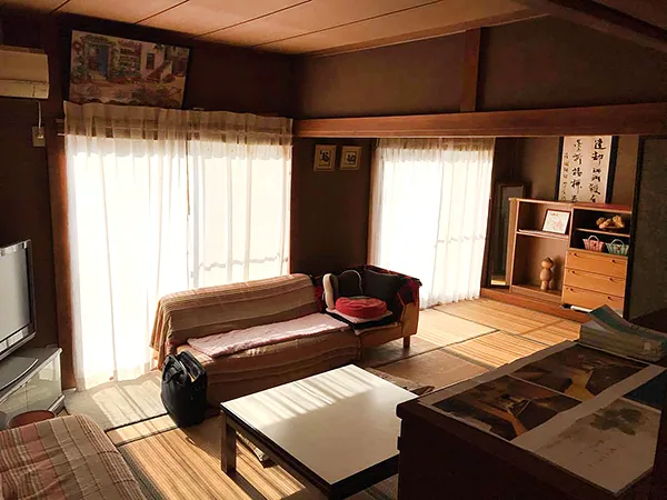 間仕切りの撤去で広々としたLDKに