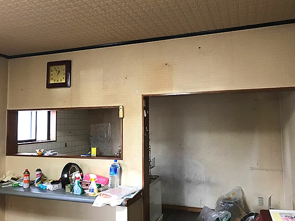 下がり壁の面積を減らして開放的に