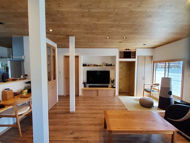 開放感とあたたかみのあるLDKリフォーム
