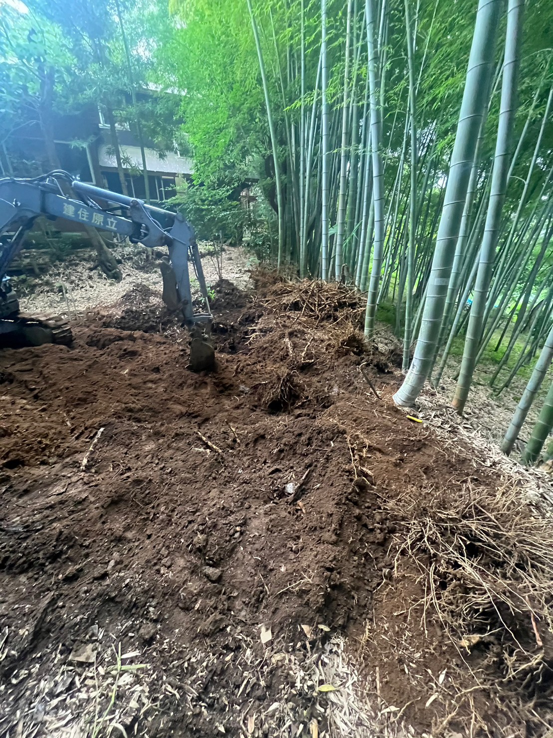 組立プレハブユニットハウスの設置