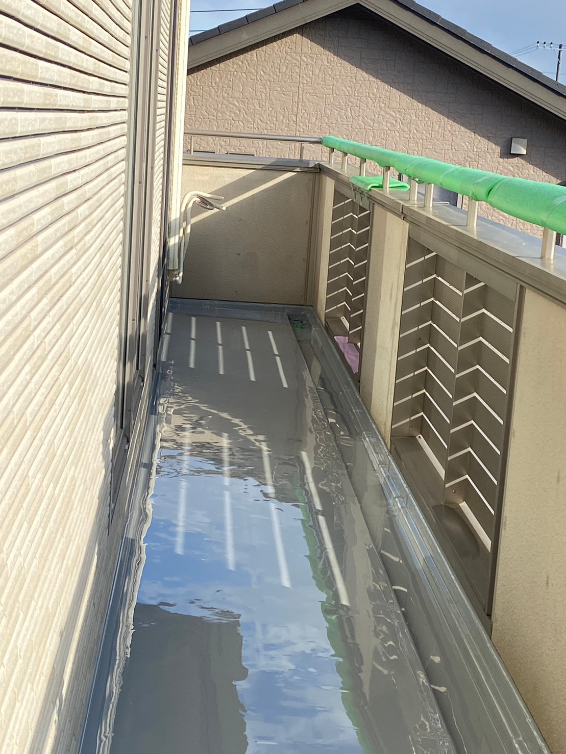 ベランダ防水＆ルーフマット設置