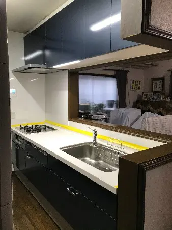 作業しやすい奥行きが広いキッチン