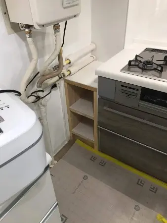 落ち着いた色合いのオシャレなキッチン