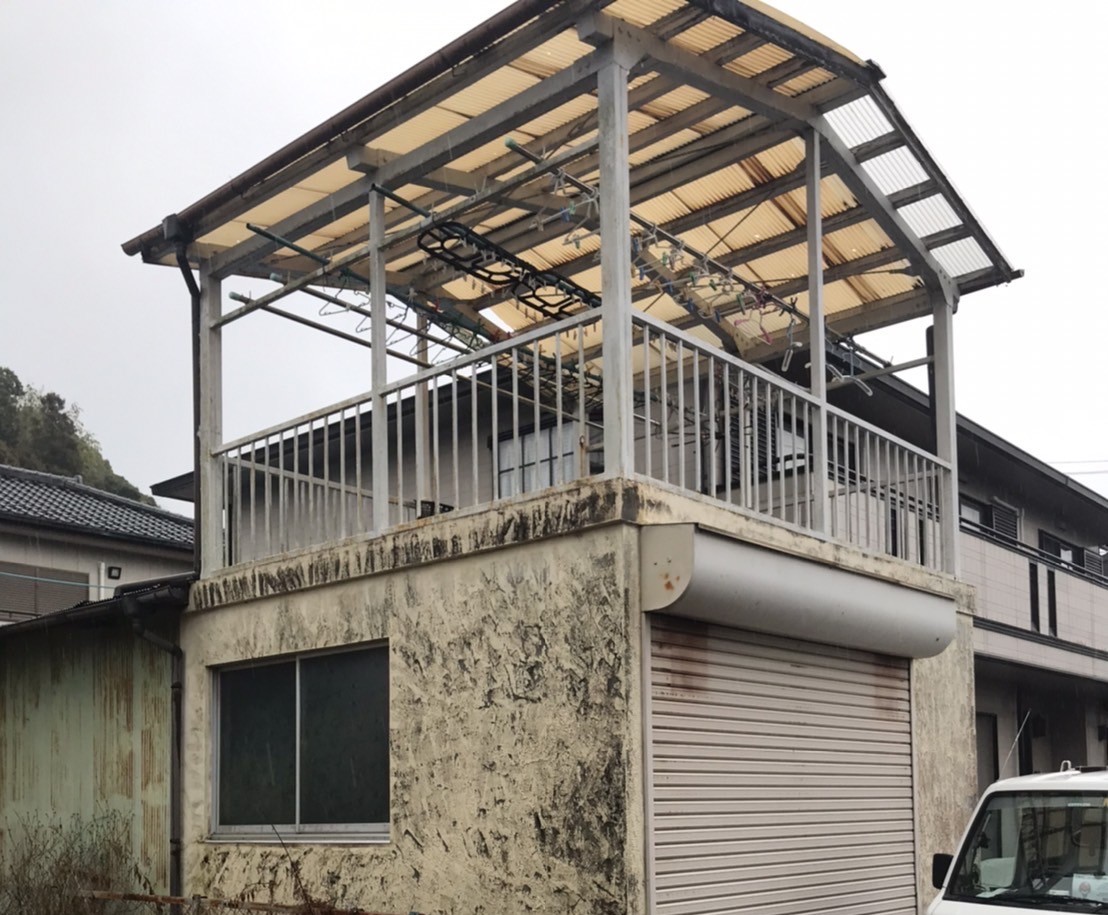ポリカ屋根張替え
