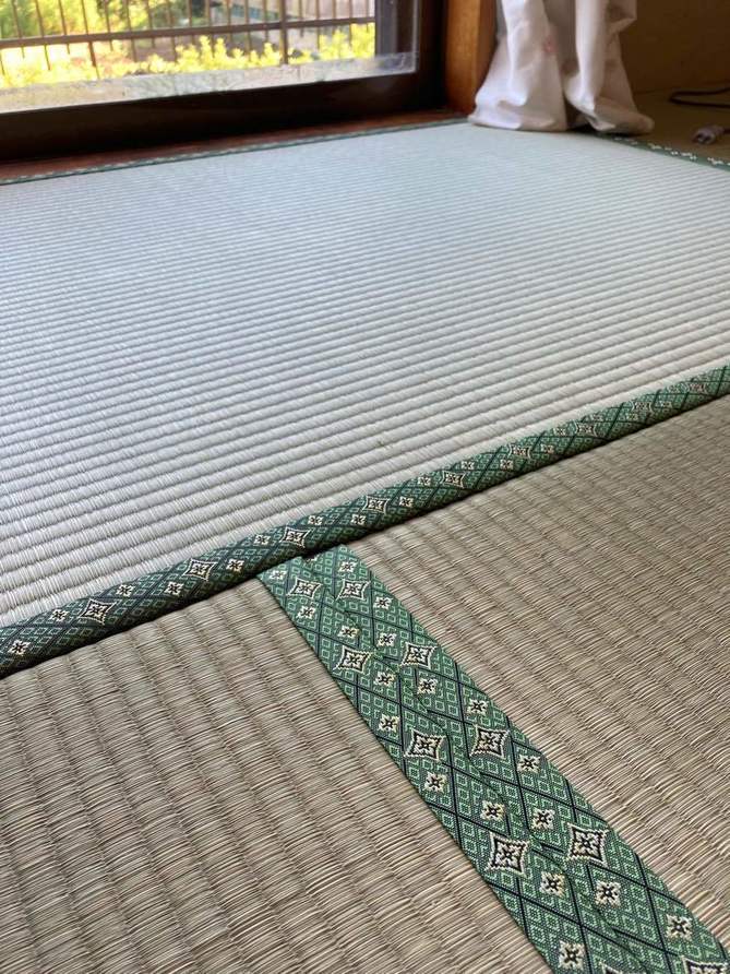 素材にこだわって畳を張り替え