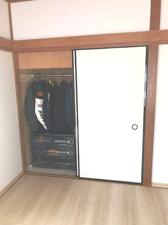 畳からフローリング変更・雰囲気に合わせクロスも施工
