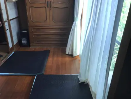 廊下の床を剛床工法で強度アップ