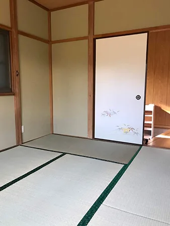 和室から収納スペースに