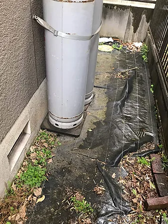 防草シートで草のお手入れの手間軽減