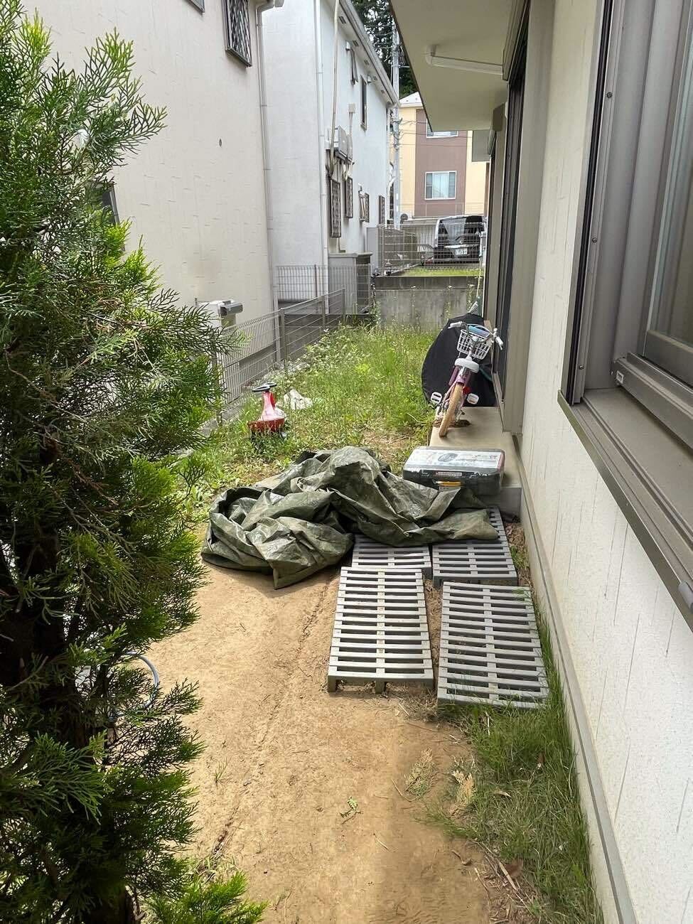 雑草に悩まされない 快適なウッドデッキ