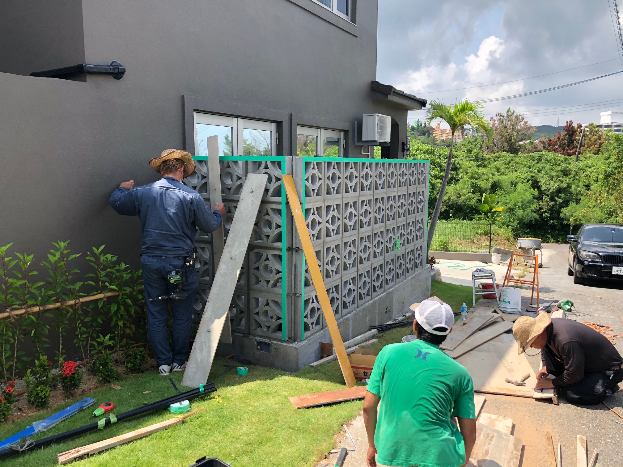 花ブロック工事