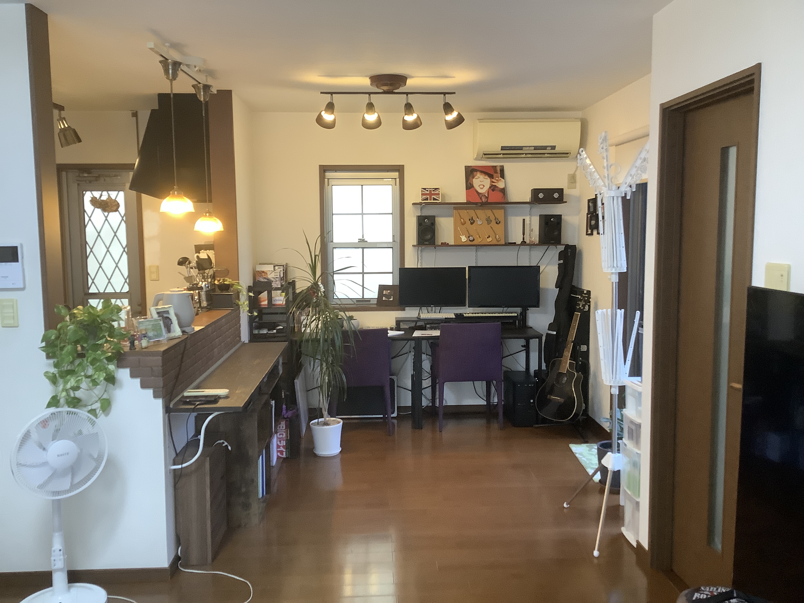 リビングに壁を新設して、1部屋増設