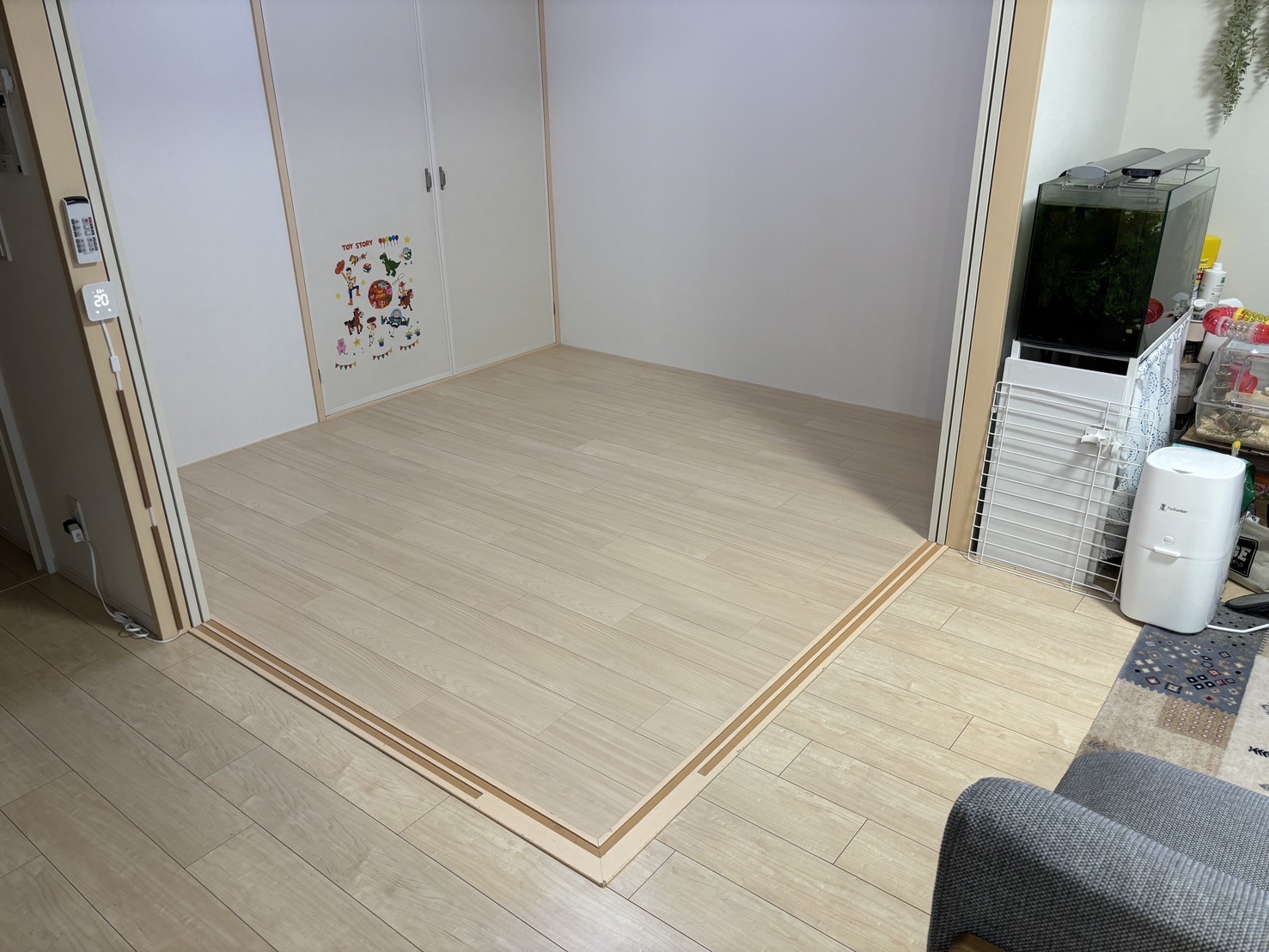 子供が小学生にあがるタイミングで和室→洋室へ