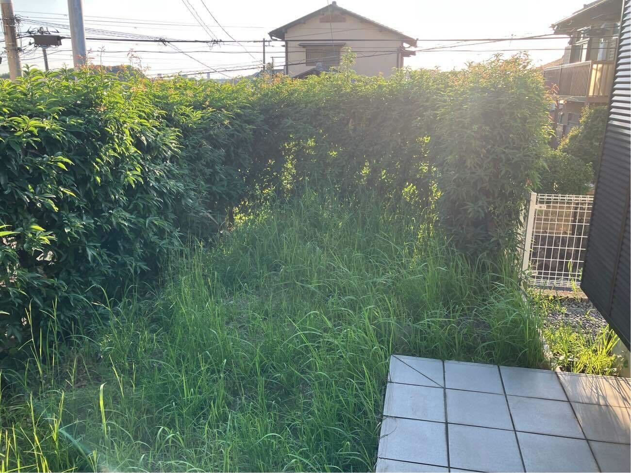 お手入れのいらない 雑草対策されたお庭