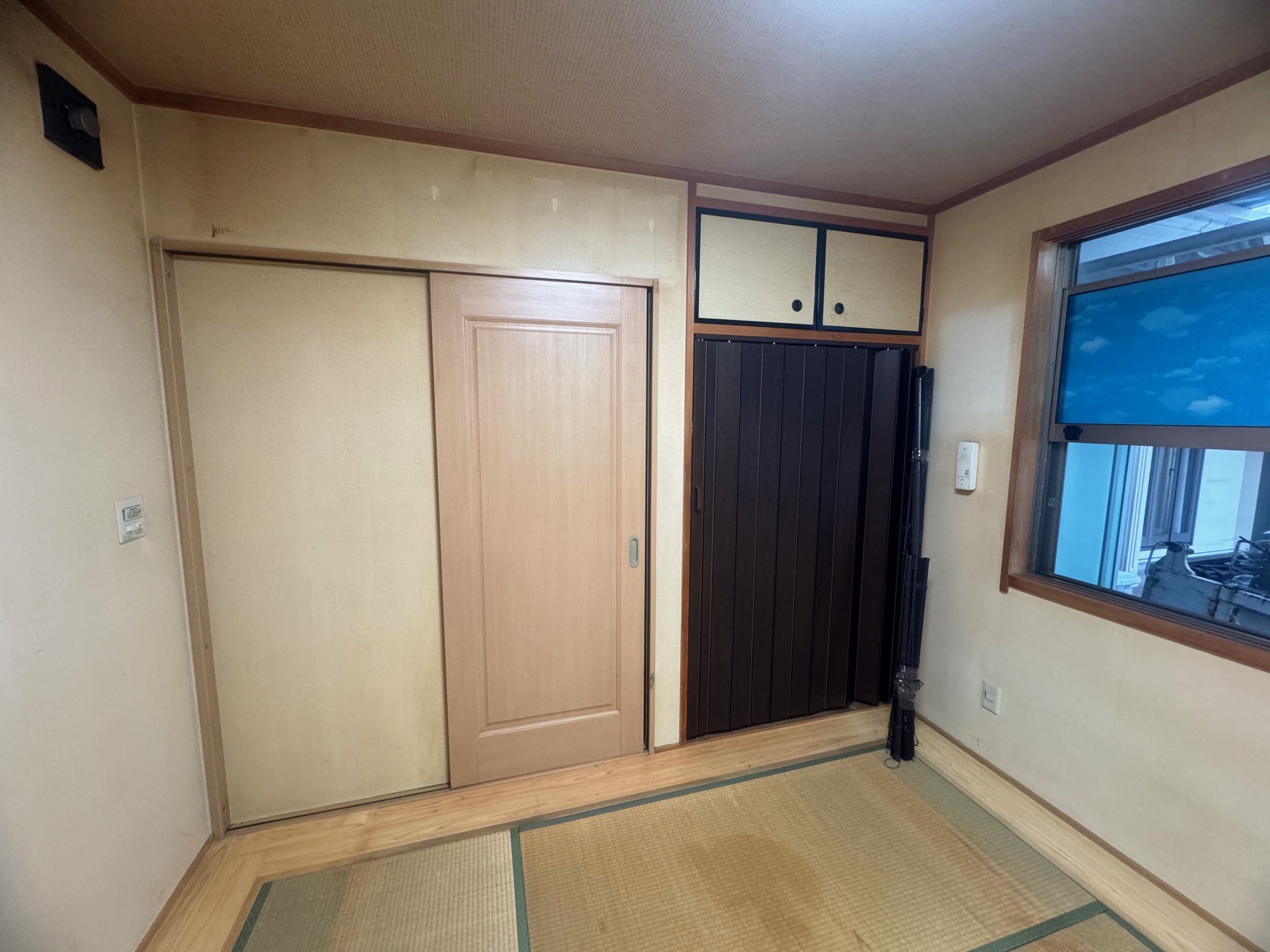 和室の老朽化で洋室に改修工事