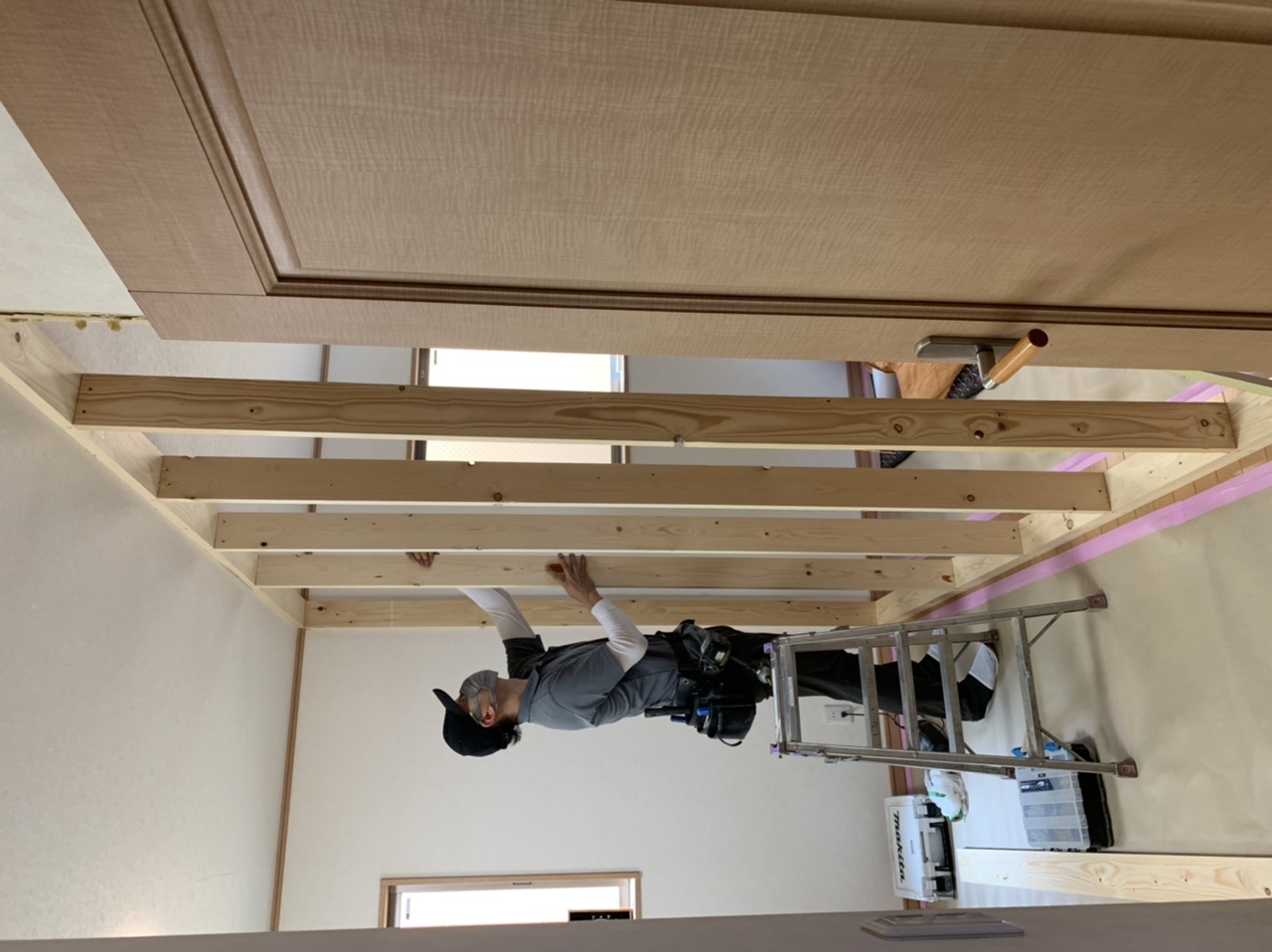 子育て世代の間仕切り壁造作リフォーム