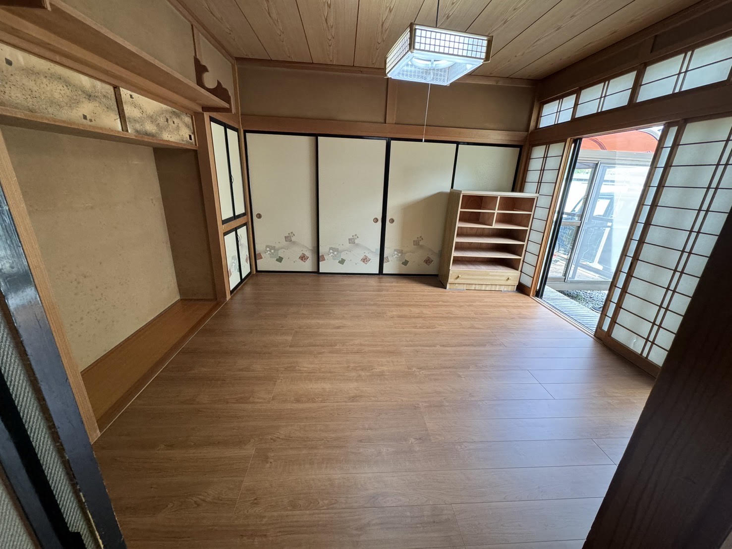 和室から洋室への介護保険適用のリフォーム工事