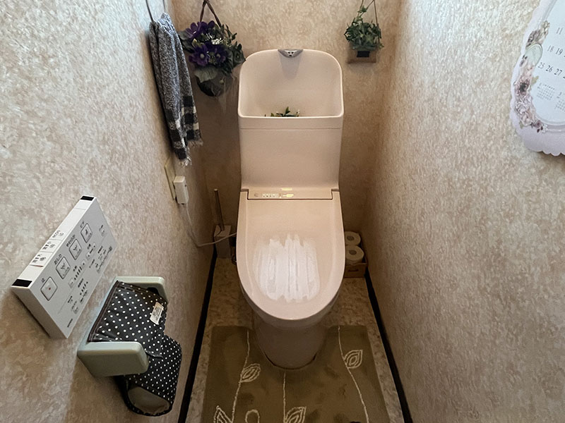 お手入れのしやすいトイレに