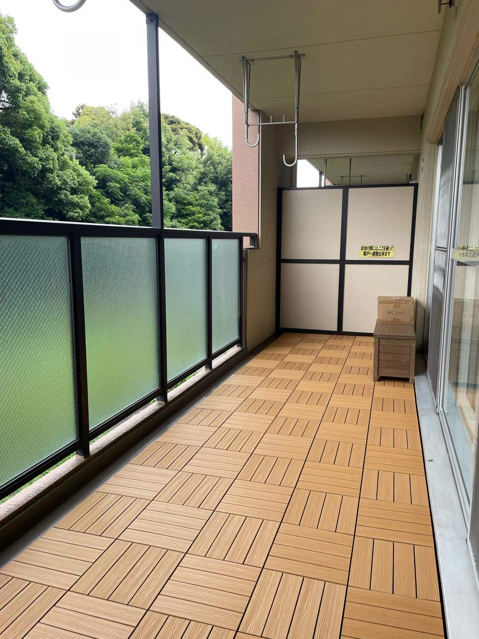 ベランダ床パネル設置