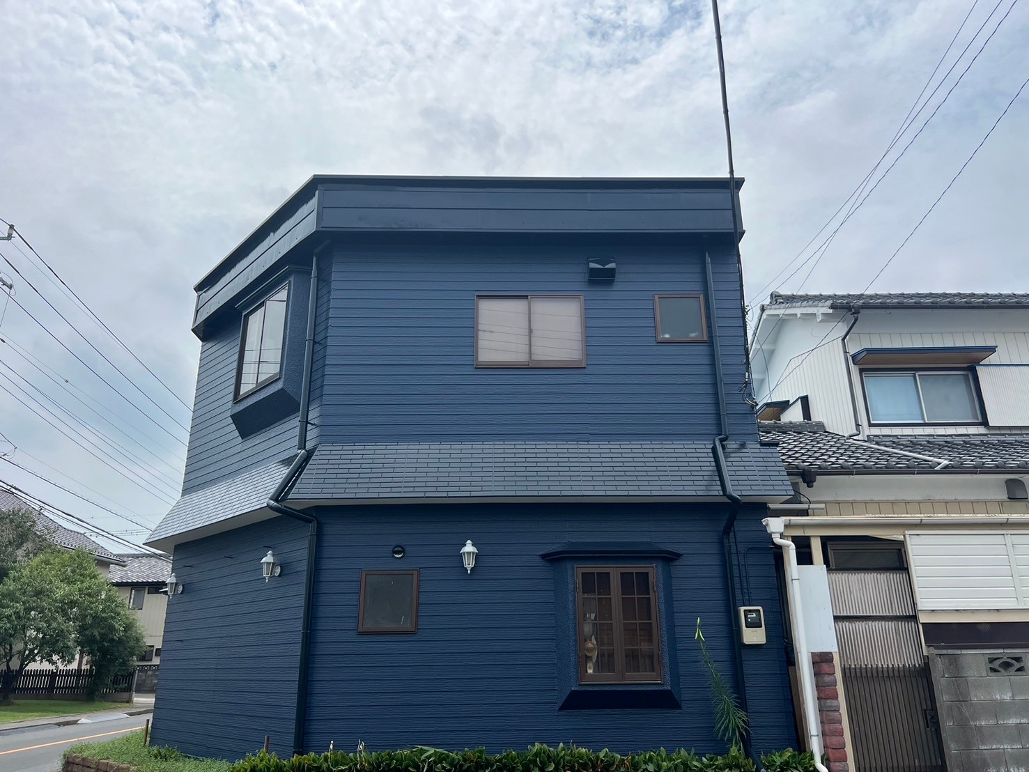 ネイビーブルーで格好いい仕上がりに