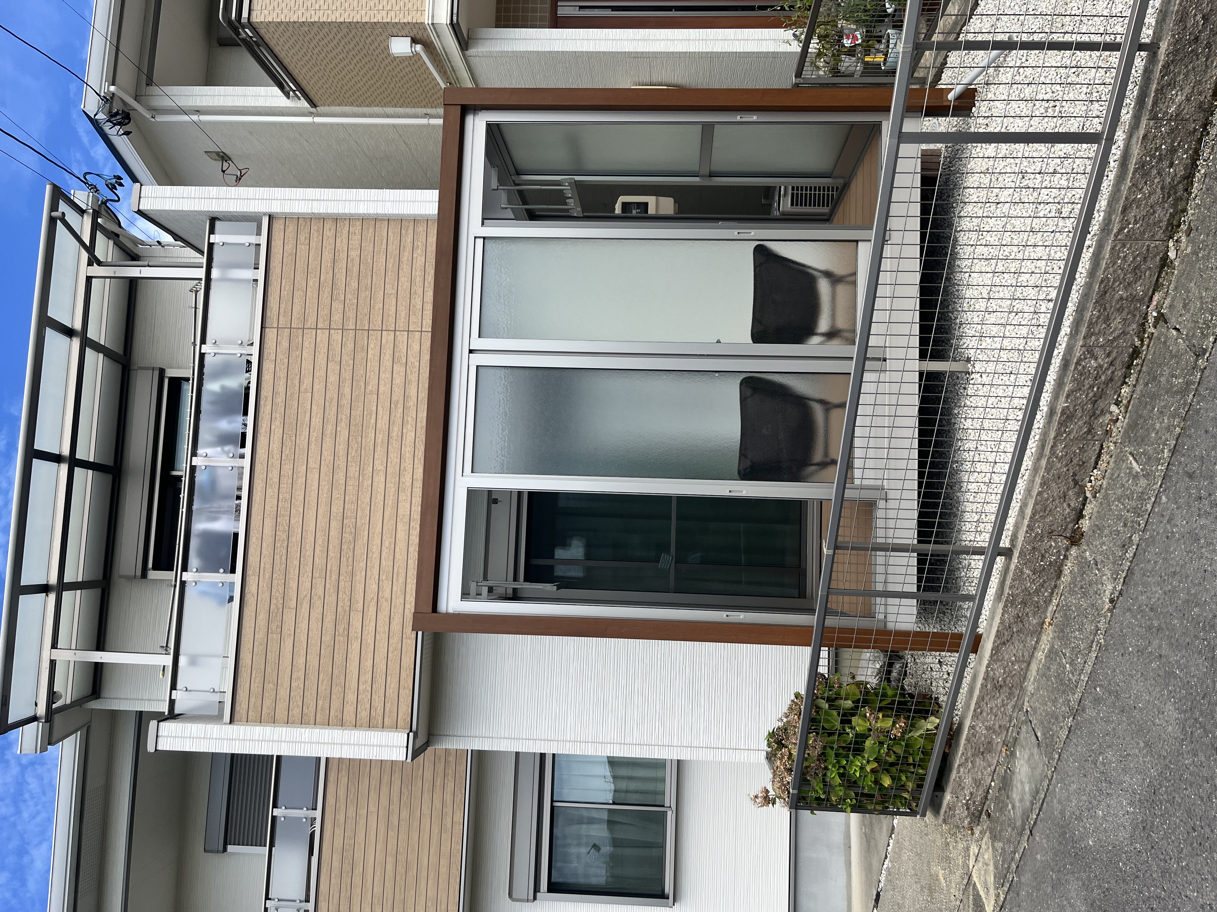 庭にサンルームを設置