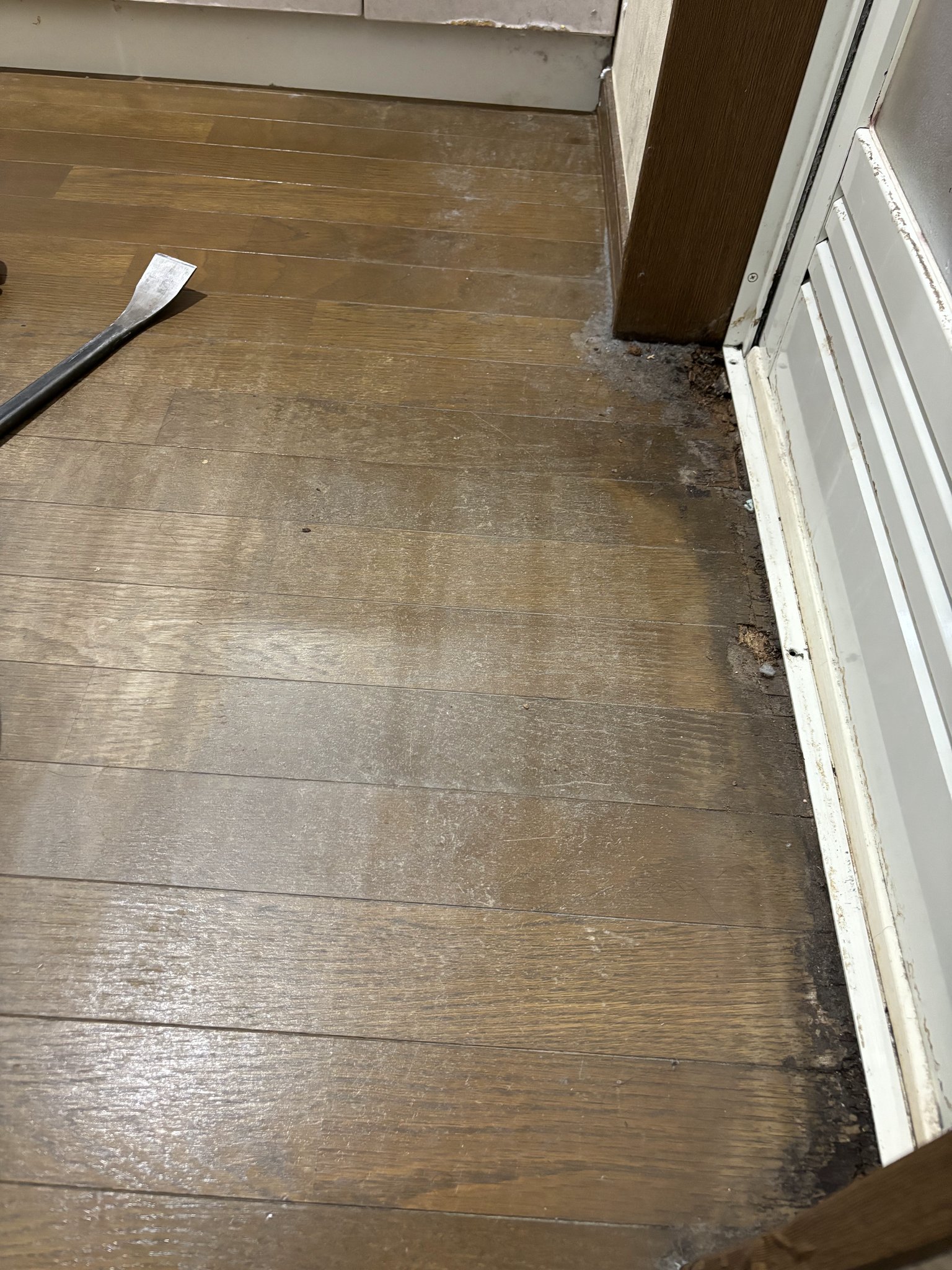 洗面所のフローリング張り替え