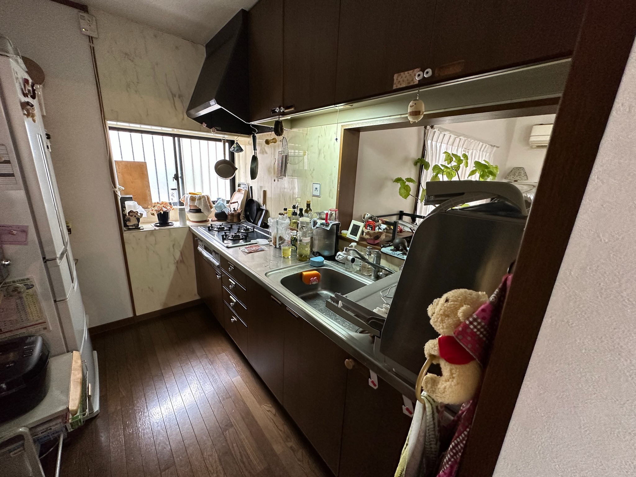 キッチンが主役の明るいLDKに変身