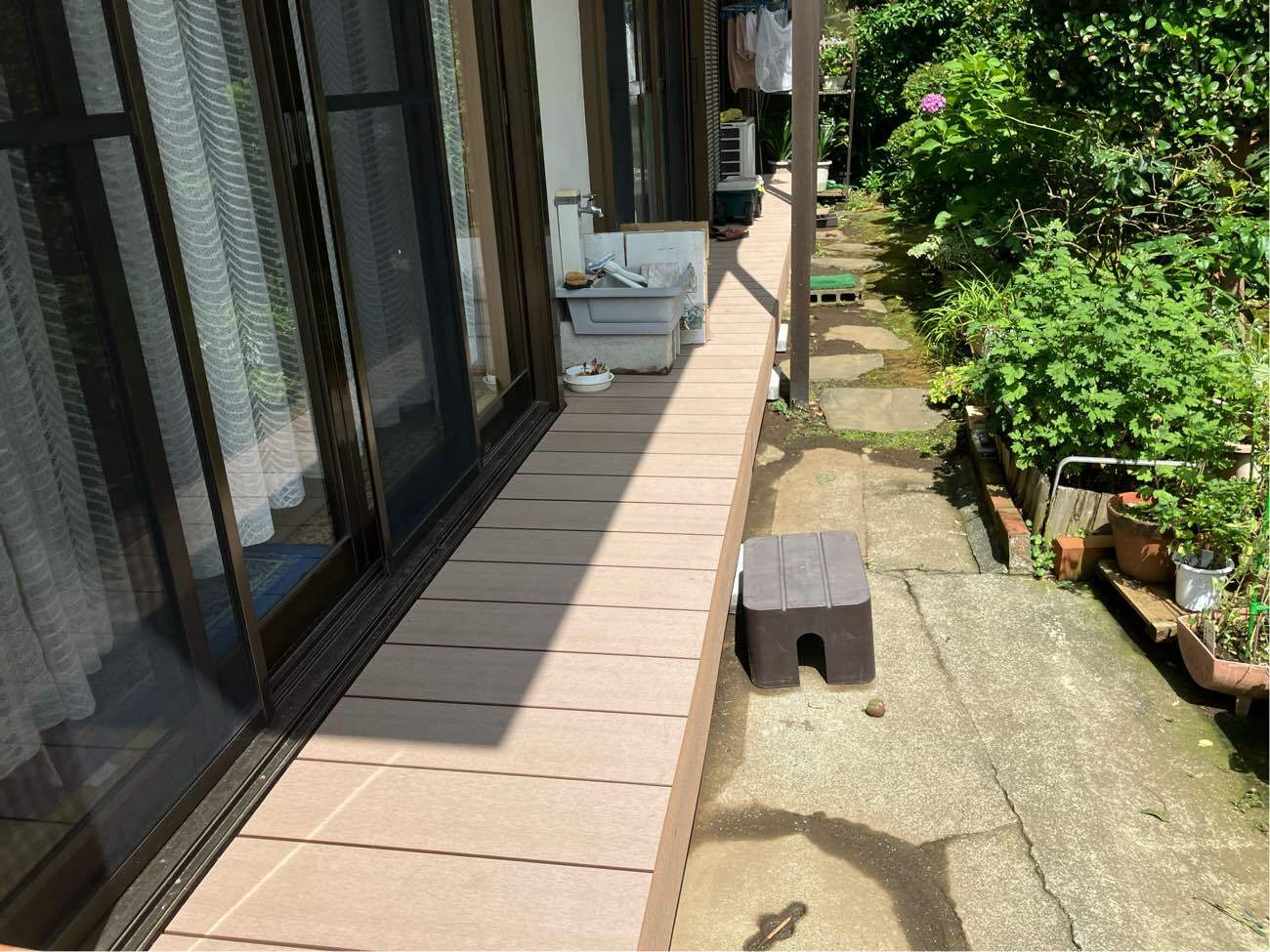 機能的な人工木で解放感を楽しむ 縁側＆ウッドデッキ