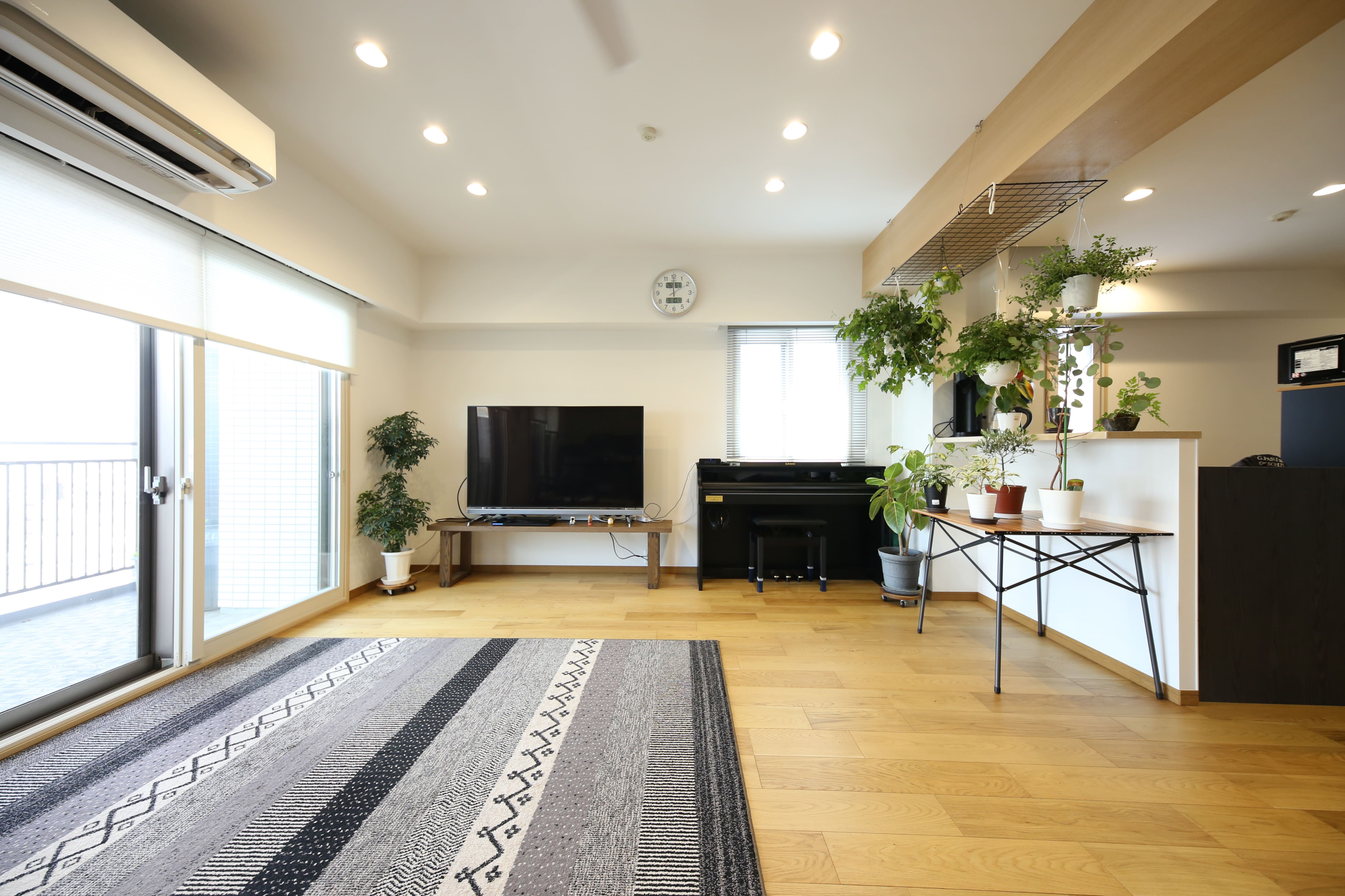 2LDKを開放的な1部屋に