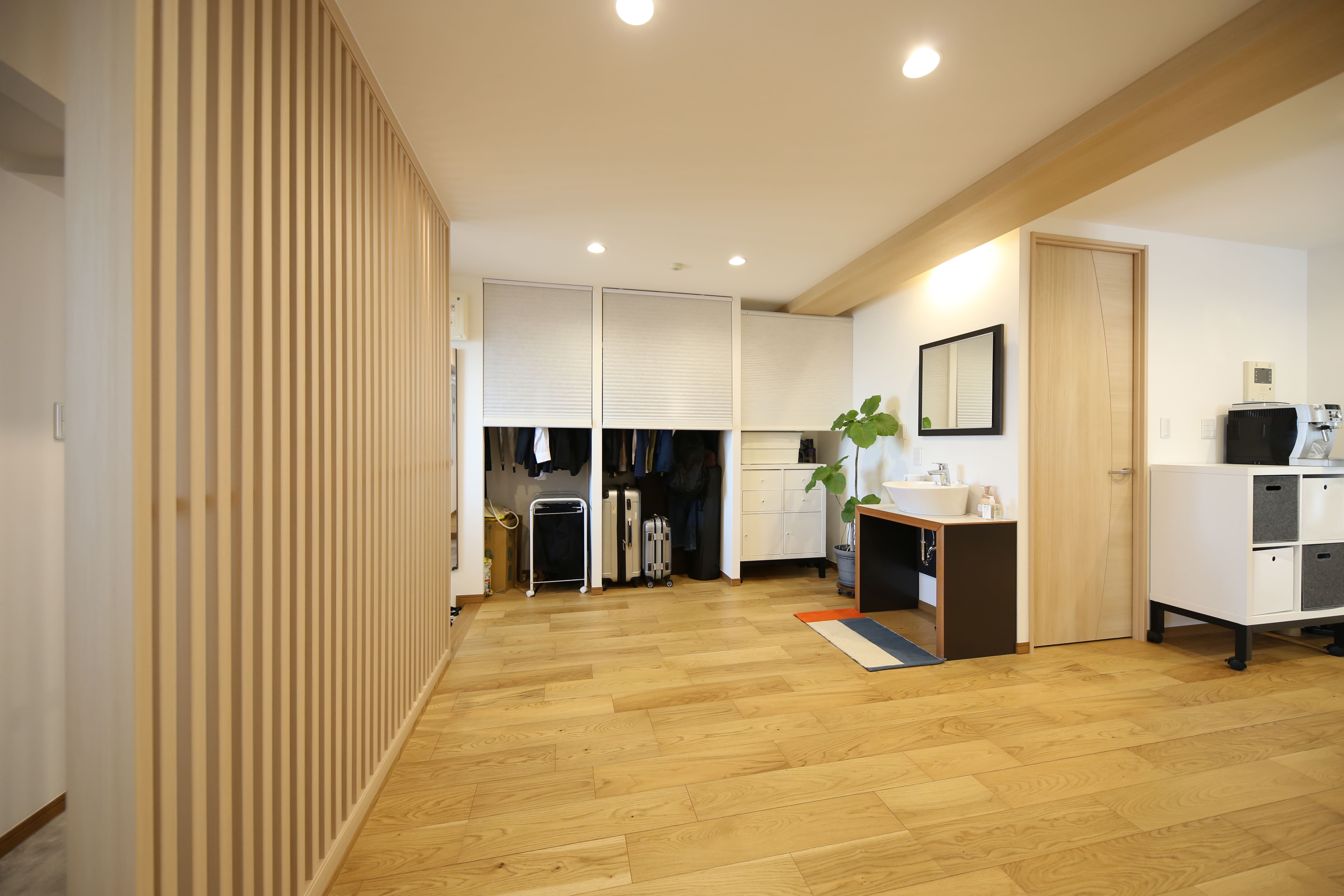 2LDKを開放的な1部屋に