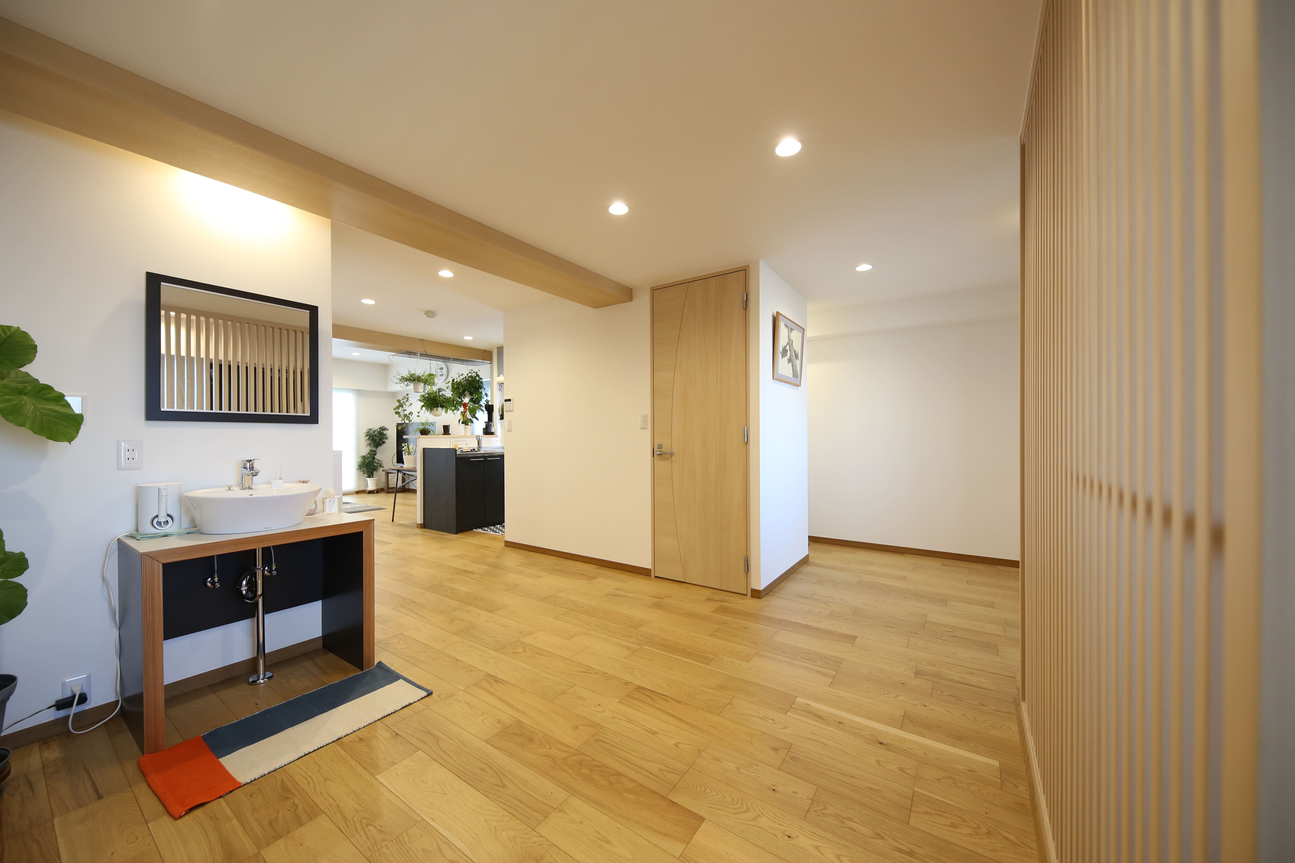 2LDKを開放的な1部屋に