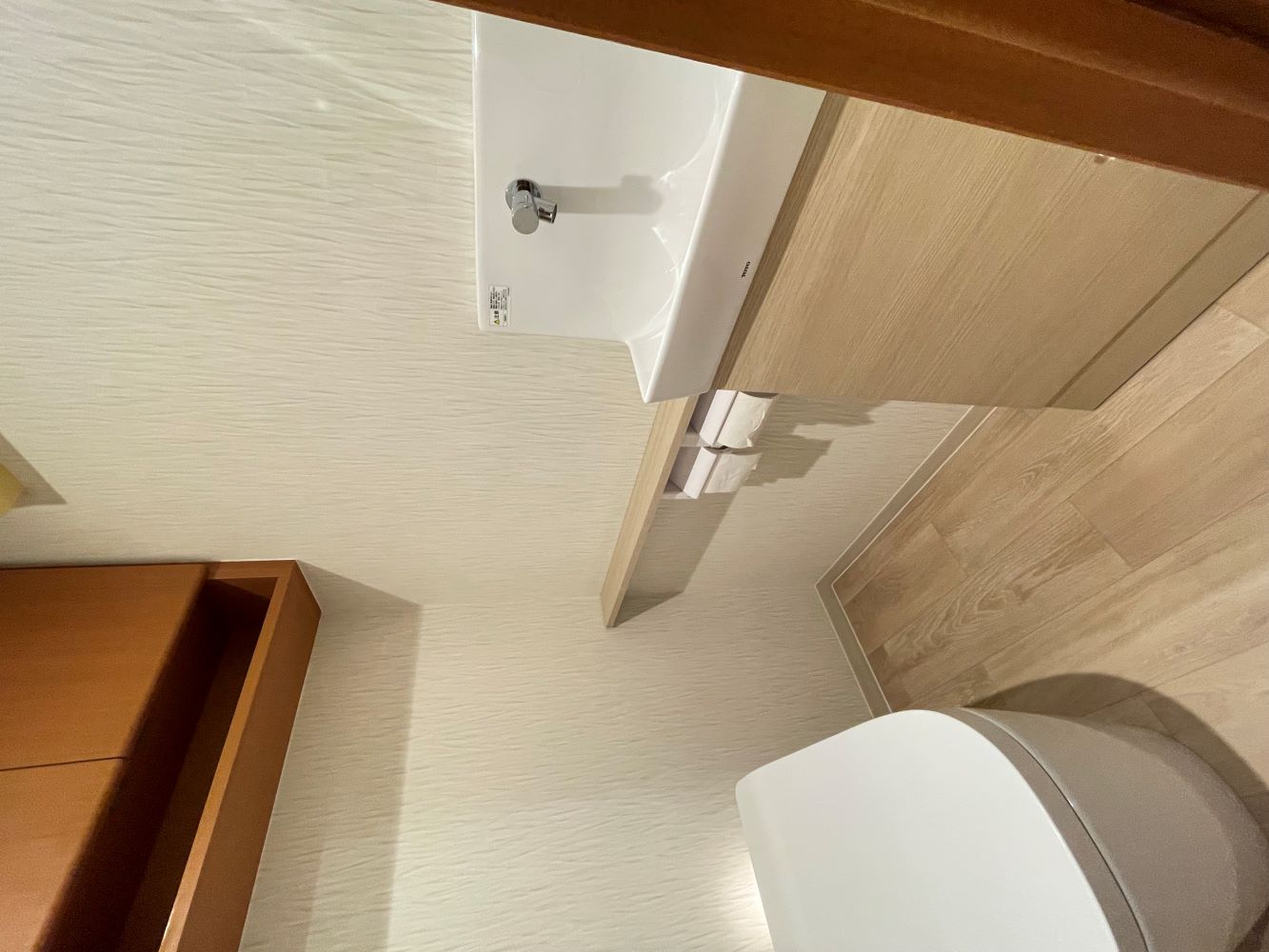 手洗器も新しく トイレリフォーム
