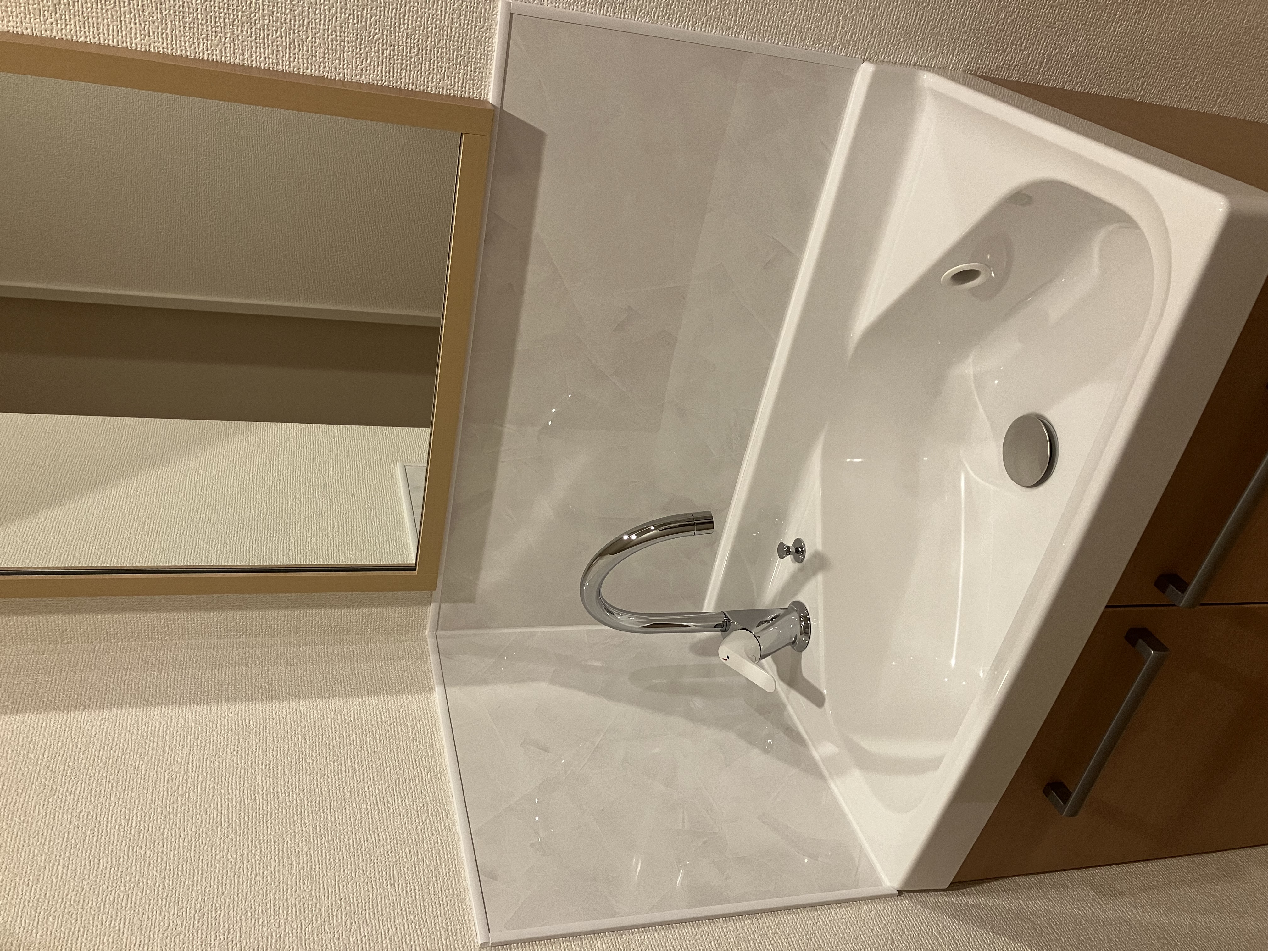 玄関を入ってすぐのセカンド洗面台