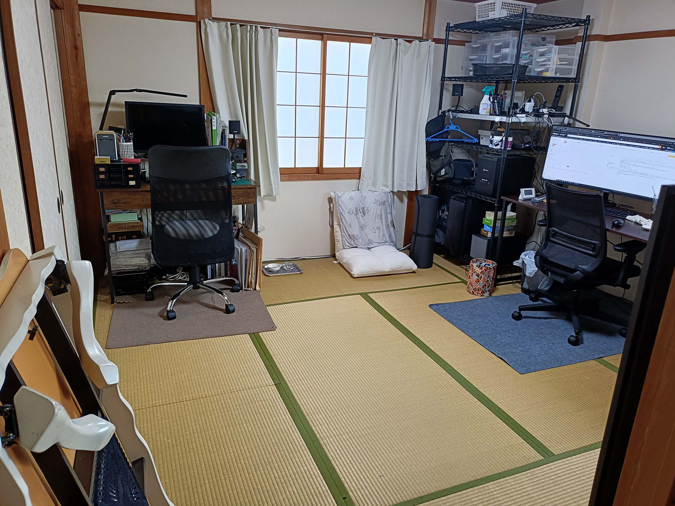 内窓設置と和室のクッションフロア化