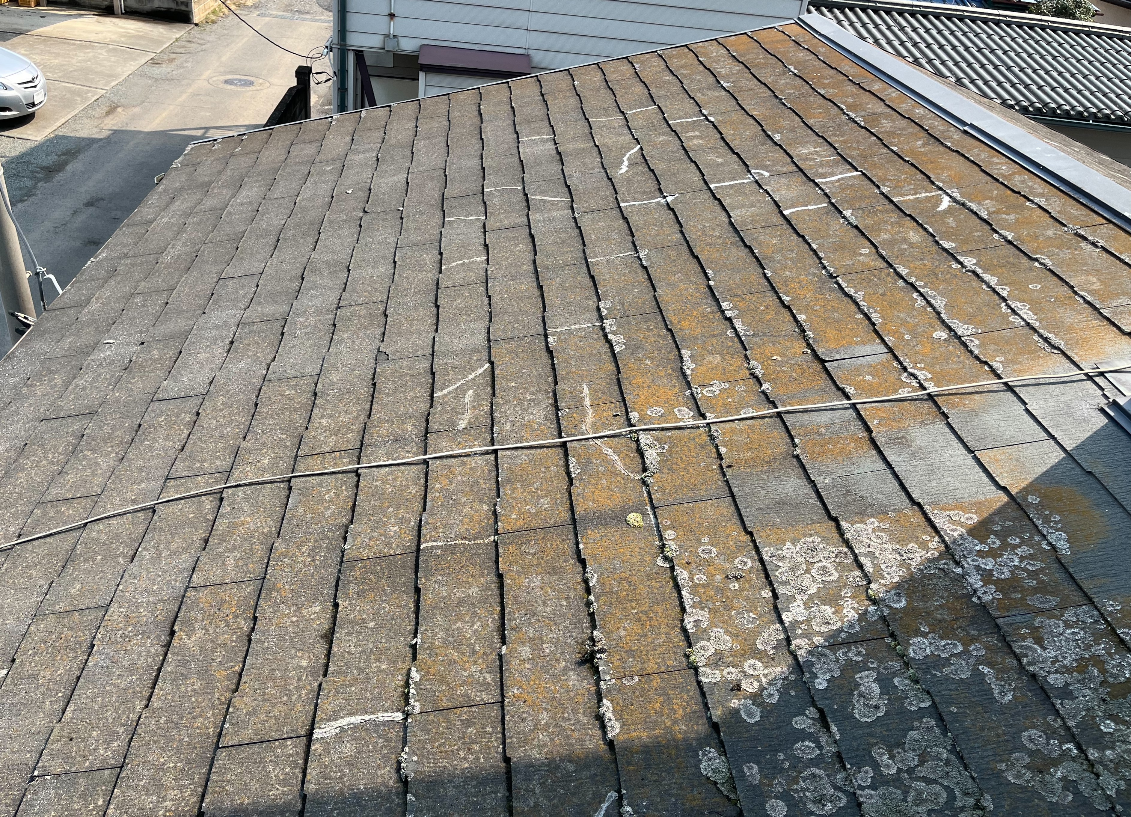 屋根　ガルバリウム鋼板　カバー工法