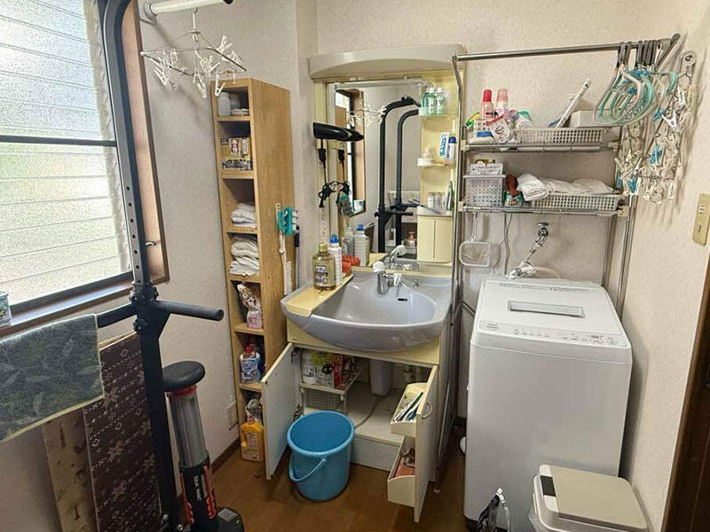 お掃除楽々＋収納力アップですっきり整う洗面所